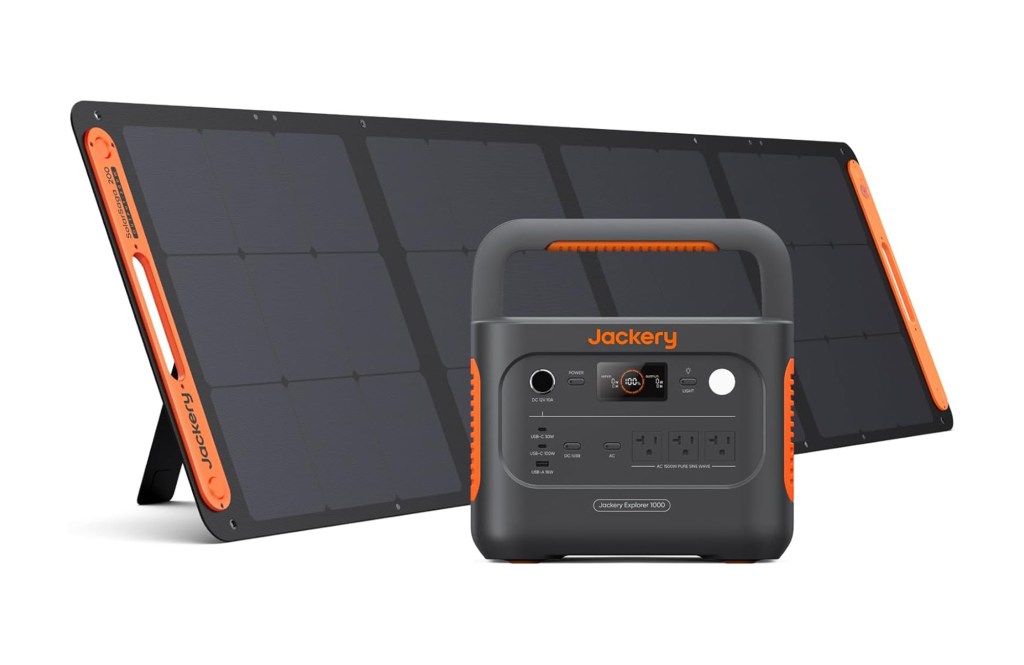 Jackery Solar Generator 1000 v2 with 200W Solar Panel