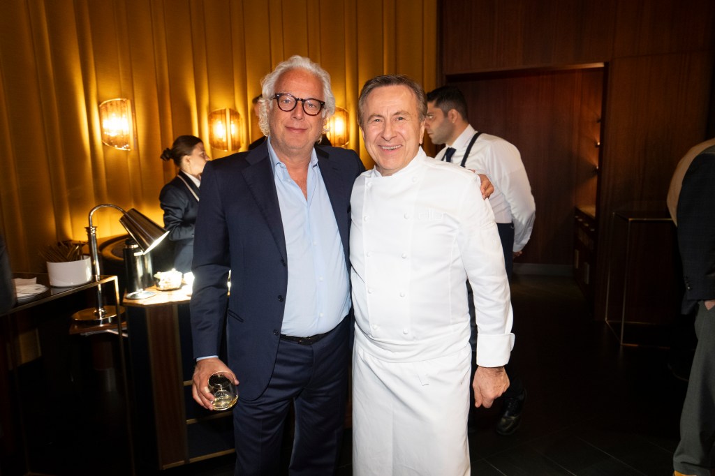 Real estate mogul Aby Rosen helped celebrate Daniel Boulud's latest restaurant,  La Tete d’Or.