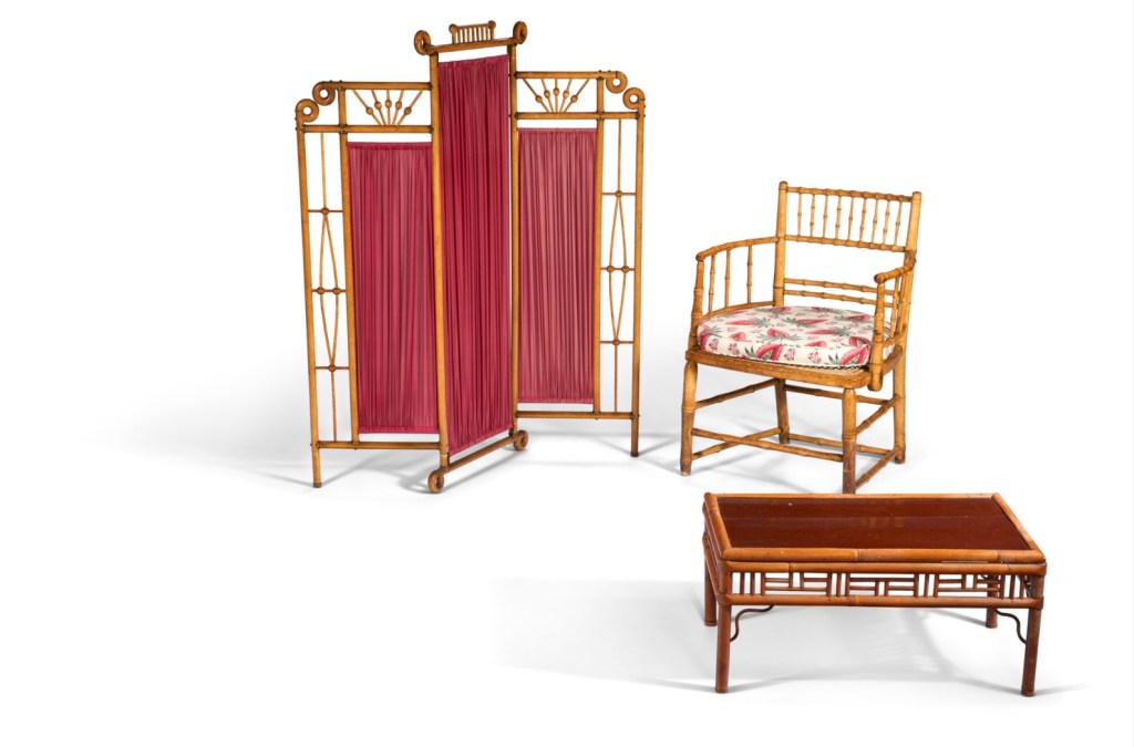 AN ASSEMBLED GROUP OF BAMBOO FURNITURE LATE 19TH/20TH CENTURY