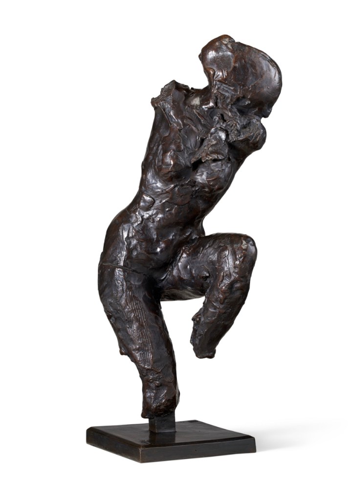 This Edgar Degas bronze statue is estimated at $150,000. 