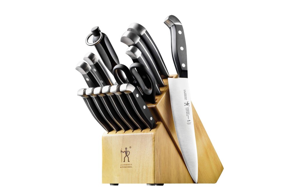 HENCKELS Premium Quality 15-Piece Knife Set with Block