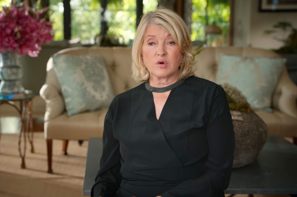 Martha Stewart in the Netflix documentary titled 'Martha', released in November 2024