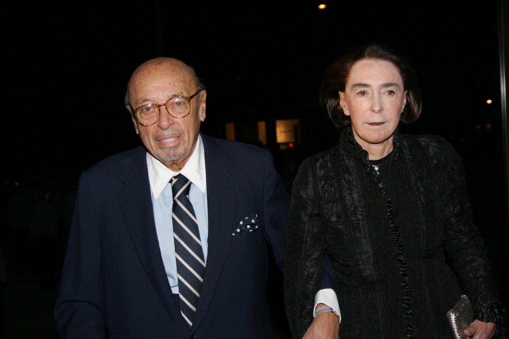 Ahmet Ertegun and wife Mica Ertegun in 2006. 