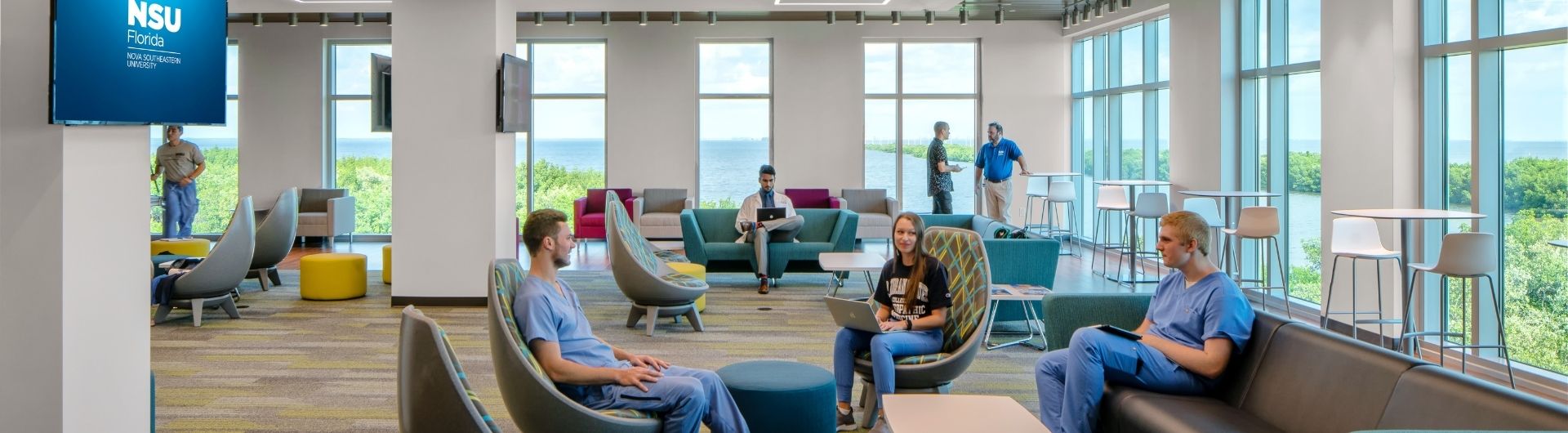 NSU Tampa Bay Regional Campus student lounge