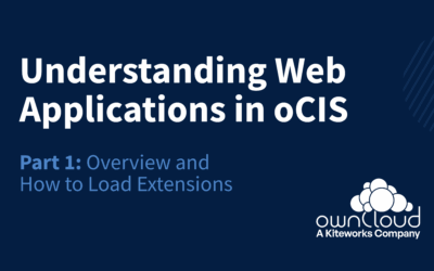 Understanding Web Applications in oCIS