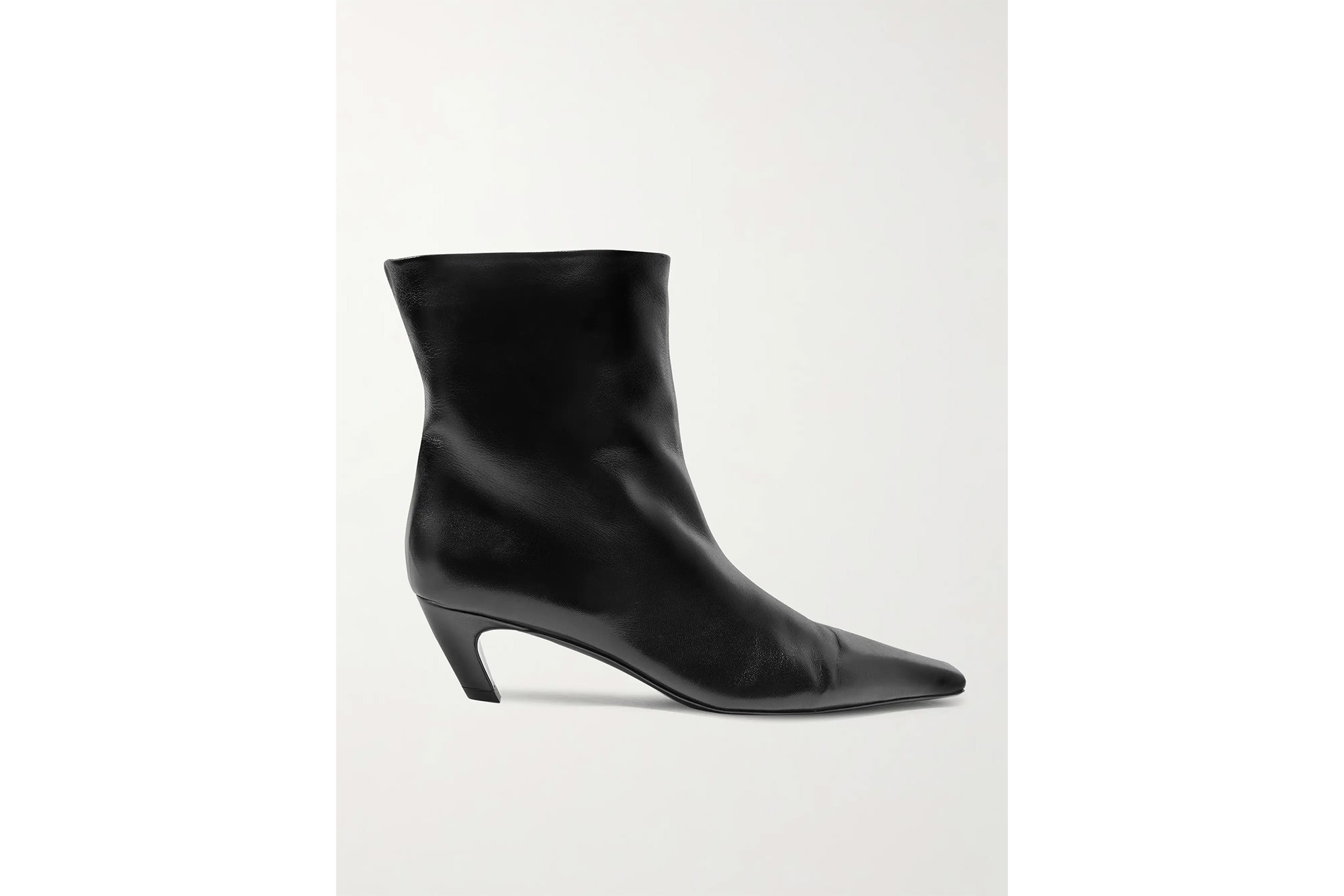 A leather ankle boot