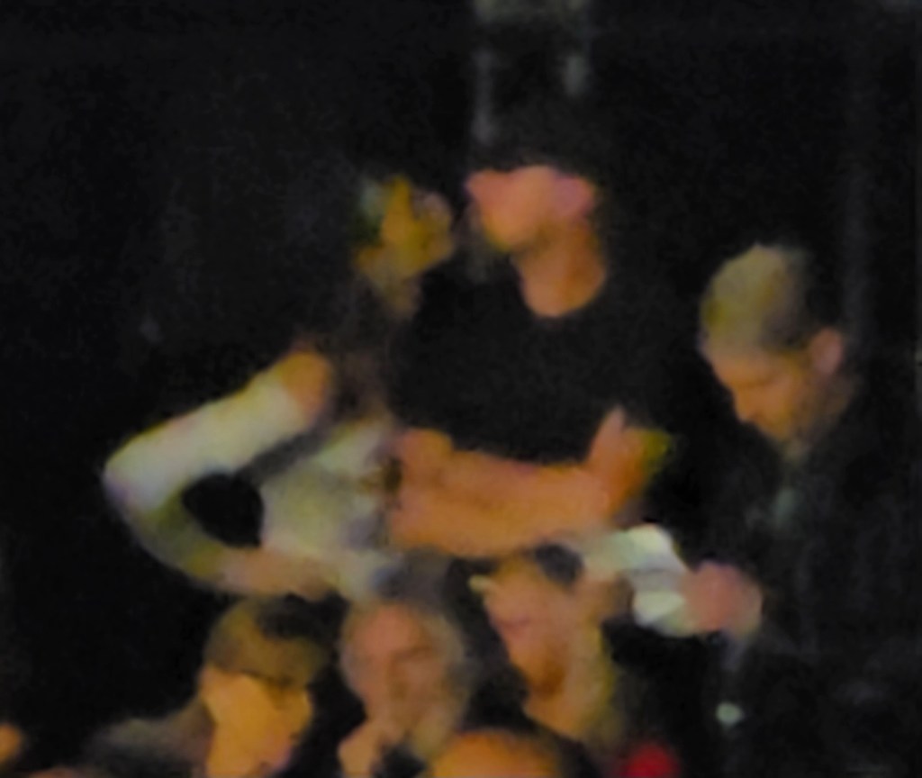 Vittoria Ceretti and Leonardo DiCaprio at the Rolling Stones concert in Las Vegas. 