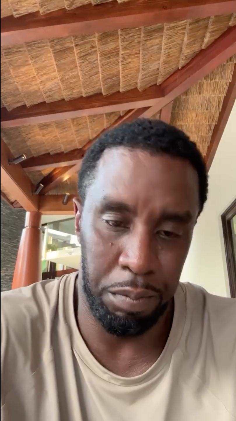 Sean Combs' apology video.