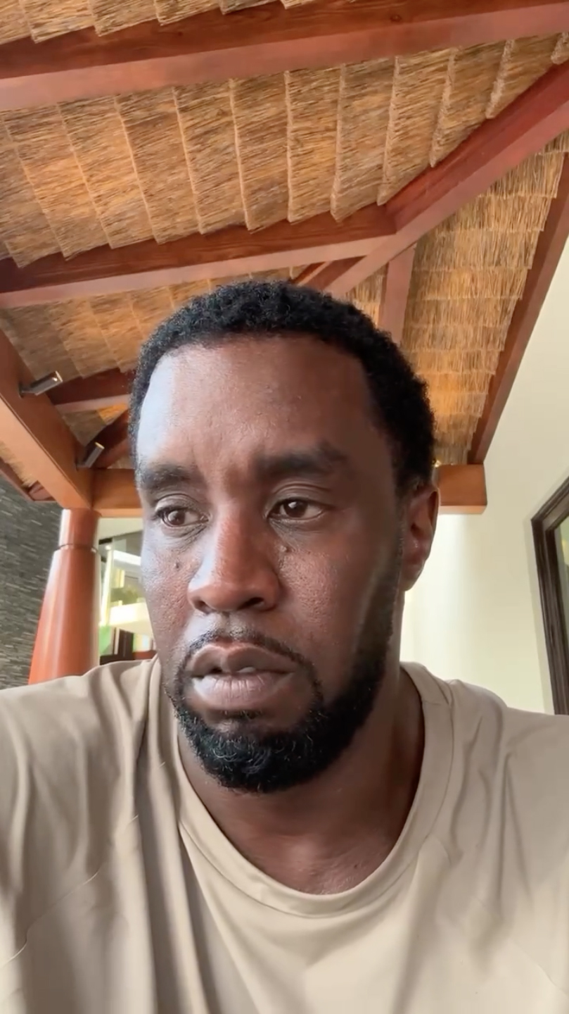 Sean Combs' apology video.