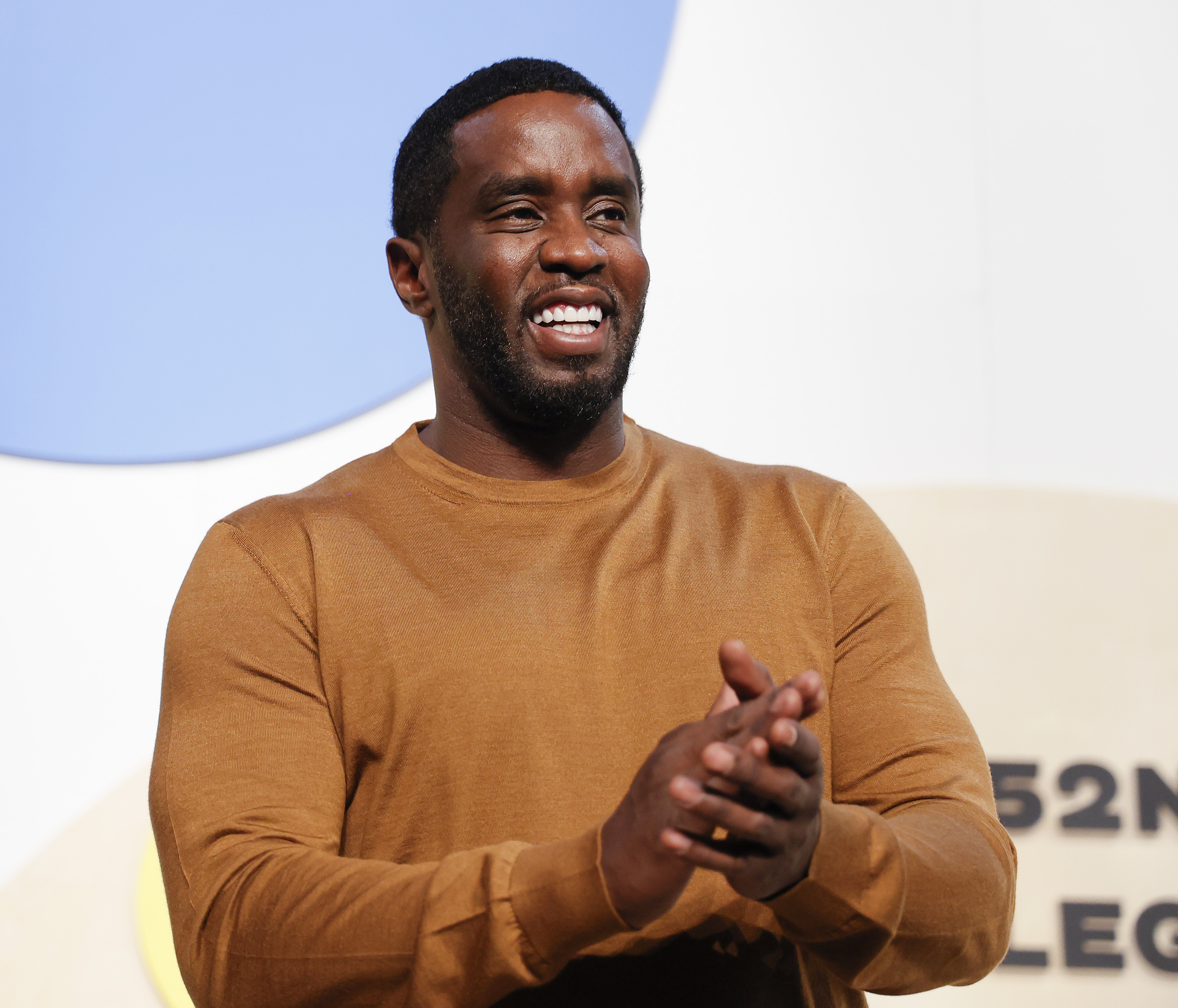 Sean Combs smiling in 2023.