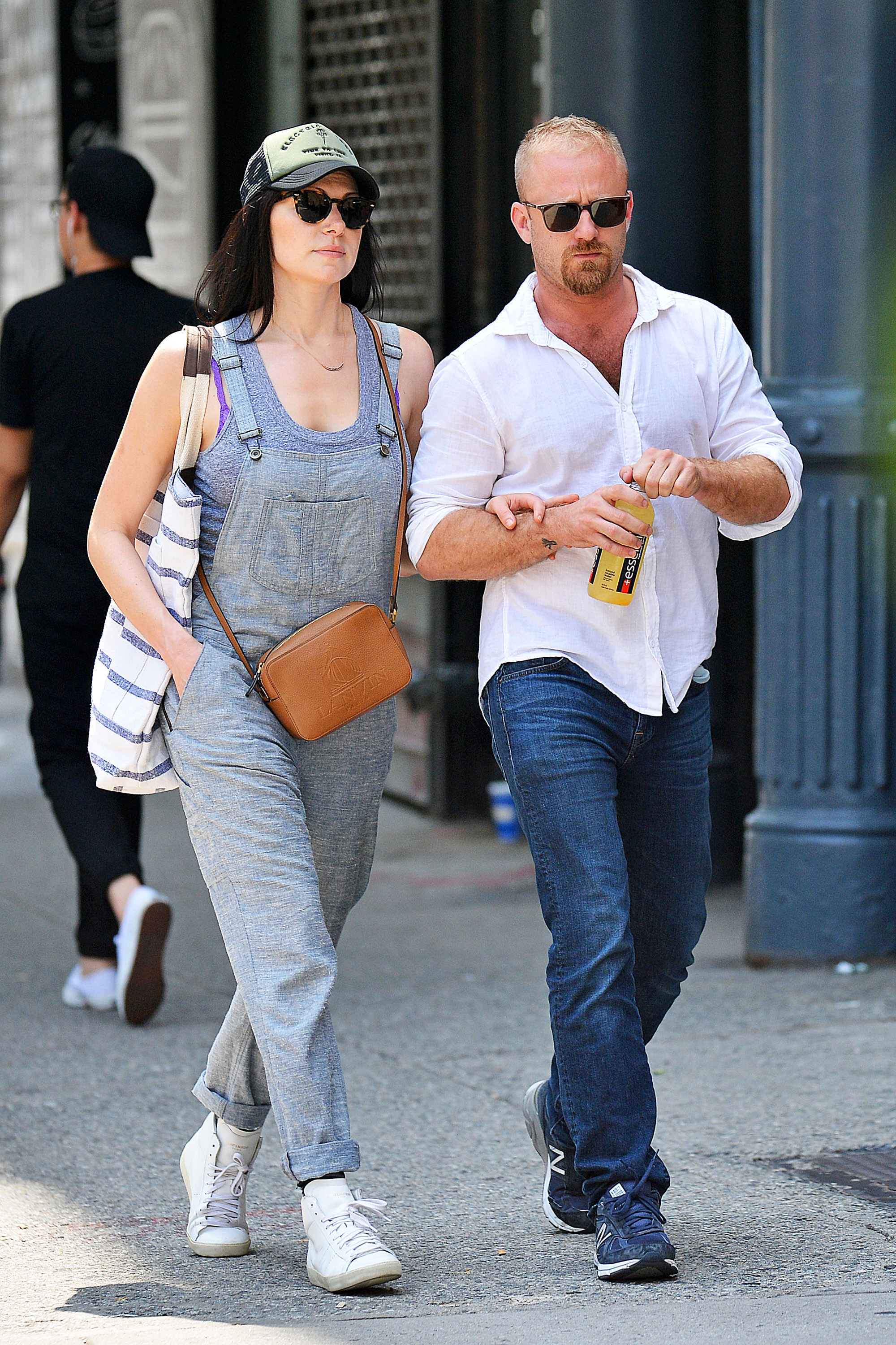 Laura Prepon and Ben Foster in NYC in July 2016