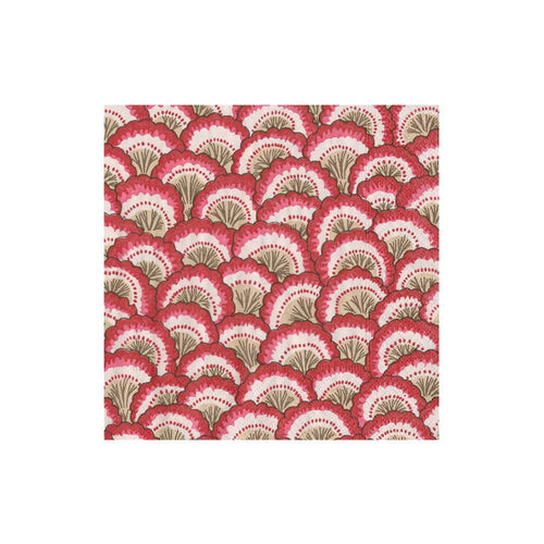 Pontchartrain Scallop Red Cocktail Napkins - 20 Per Package, 2 Packages