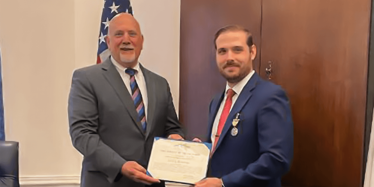 Outstanding Young Alumni recipient puts his political science degree to work at U.S. Space Force