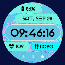 图标图片“Neon Pulse Watch Face”