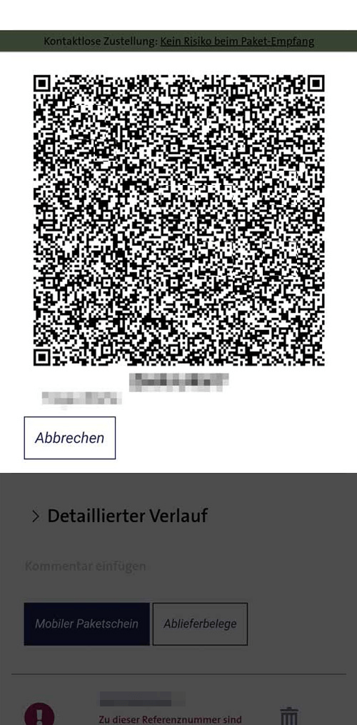 GLS Paketdienst mobiler Paketschein - schnelle und einfache Methode zur Erstellung eines Paketscheins als QR-Code