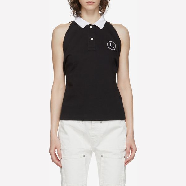 Lourdes Black Tie Polo