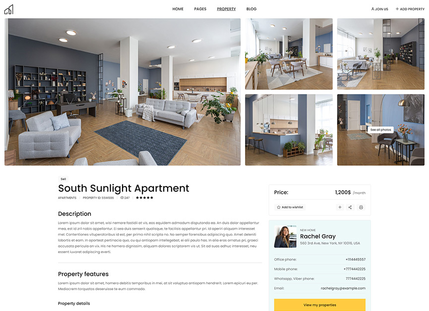 NewHome WordPress Theme