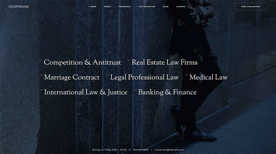 Courtroom WordPress Theme