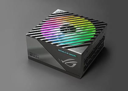 ROG LOKI Series PSU showing the fan