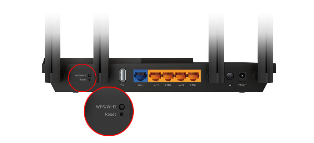 WPS and Wi-Fi Reset