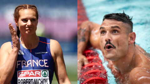 Mélina Robert-Michon et Florent Manaudou.