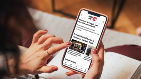 Le Journal en français facile sur téléphone