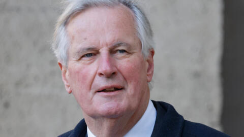 French politician Michel Barnier during a tribute ceremony for late French minister and EU Commission president Jacques Delors at the Hôtel des Invalides on January 5, 2024.