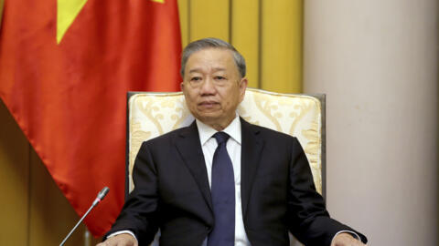 Vietnamese President To Lam meets with U.S. Secretary of State Antony Blinken, not pictured, at the Presidential Palace in Hanoi, Vietnam, on July 27, 2024.