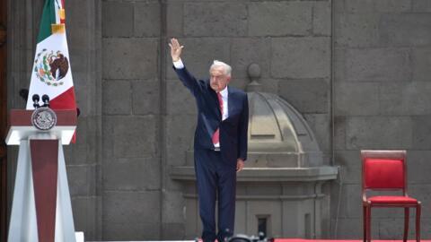 El presidente Andrés Manuel López Obrador en el Palacio de El Zocalo en Ciudad de México, el 1° de septiembre de 2024.