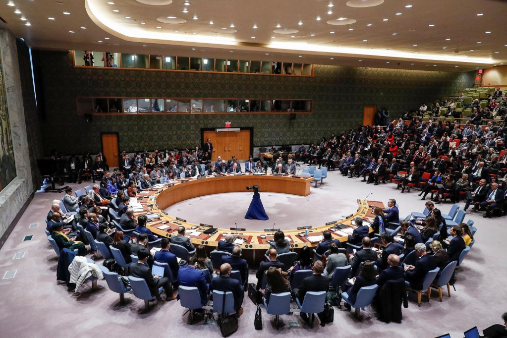 A United Nations Security Council meeting on the crisis in the Gaza Strip takes place at the U.N. headquarters in New York, U.S., on January 23, 2024. | Photo: REUTERS/EDUARDO MUNOZ 