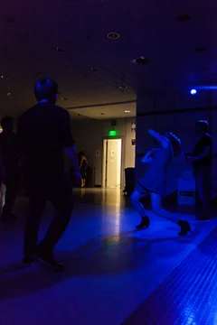 Mary at the 99biohackers party at Global Community Bio Summit at MIT Media Lab, Sept 23 2017. Photo by Scott Pownall.