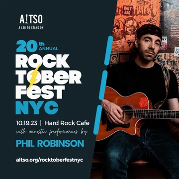 Phil Robinson - Hard Rock Cafe - New York - Music - ALTSO - A Leg To Stand On - Rocktoberfest