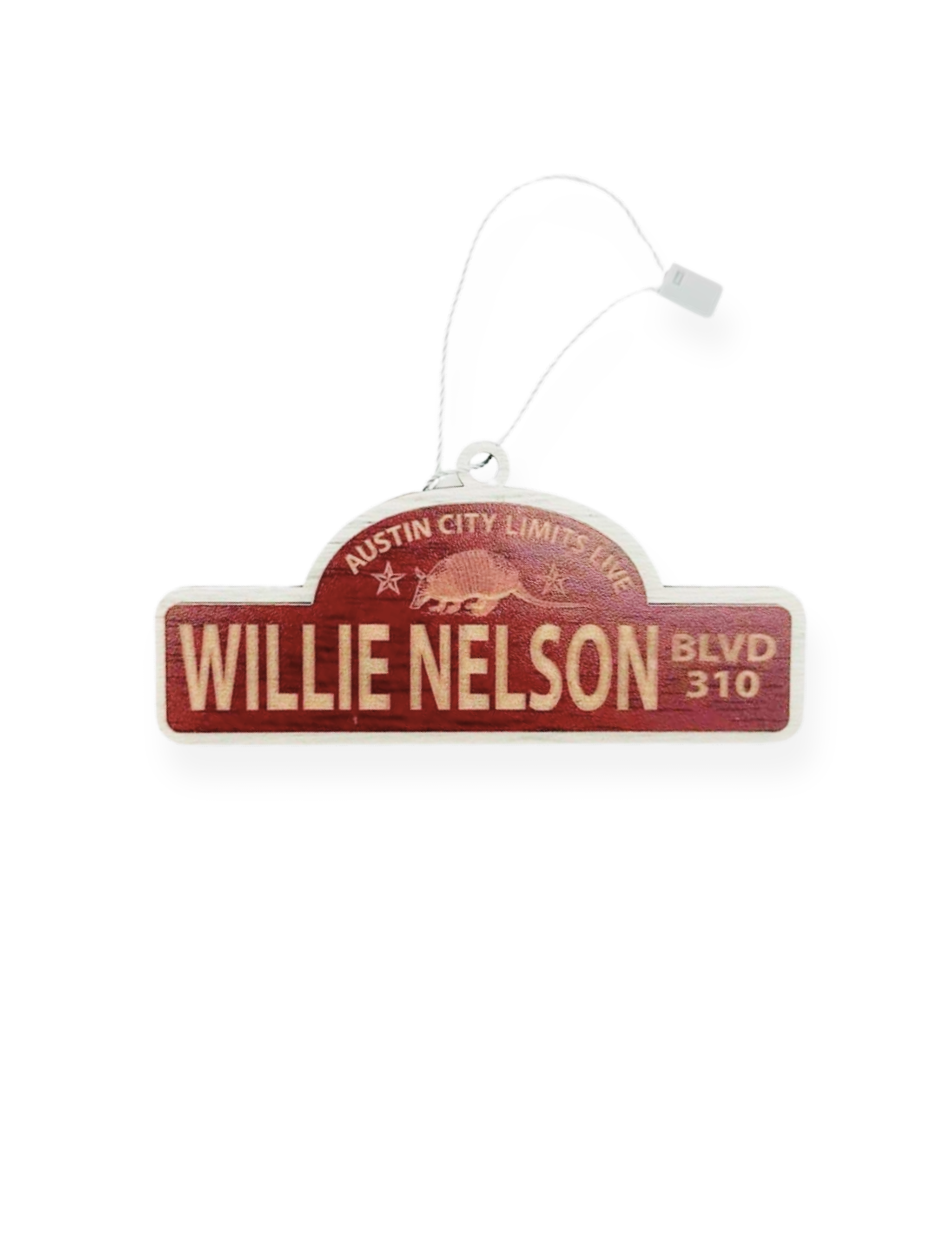 ACL Live Willie Nelson Blvd Wooden Ornament