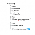 example mind map list