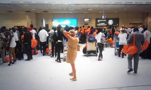 Délégation Ivoirienne à l'aéroport de Nice