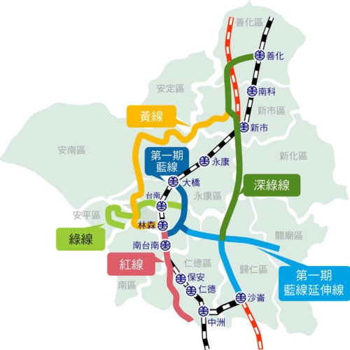 台南捷運綠線地下化路線曝光 交通局：如地下化會走北門路