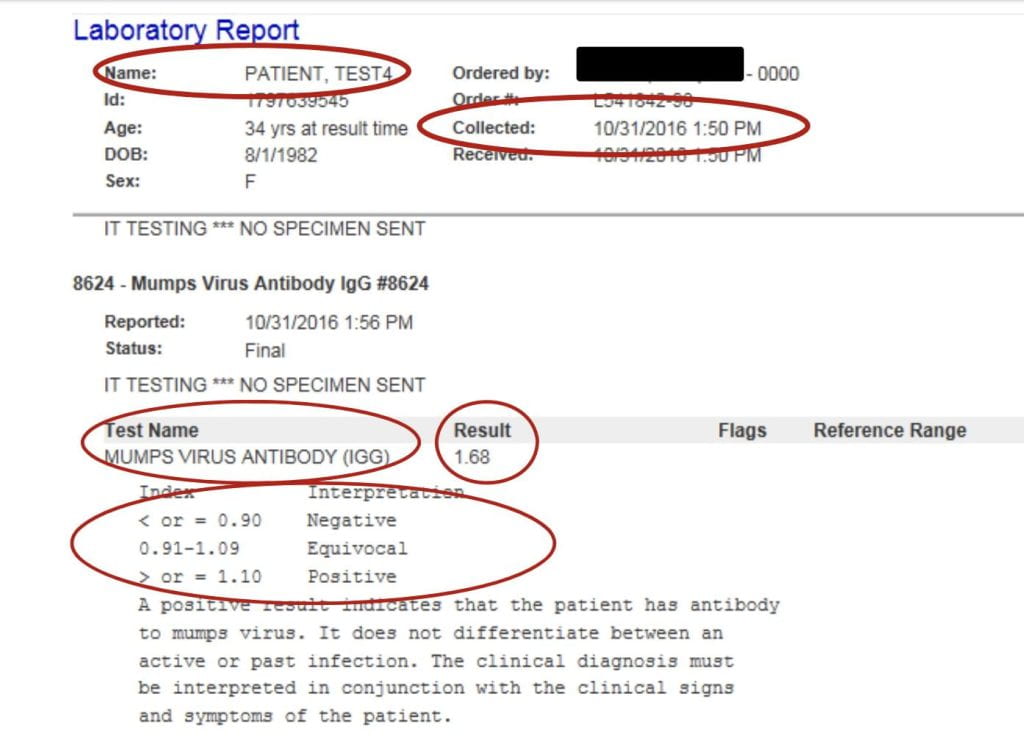 Lab report example