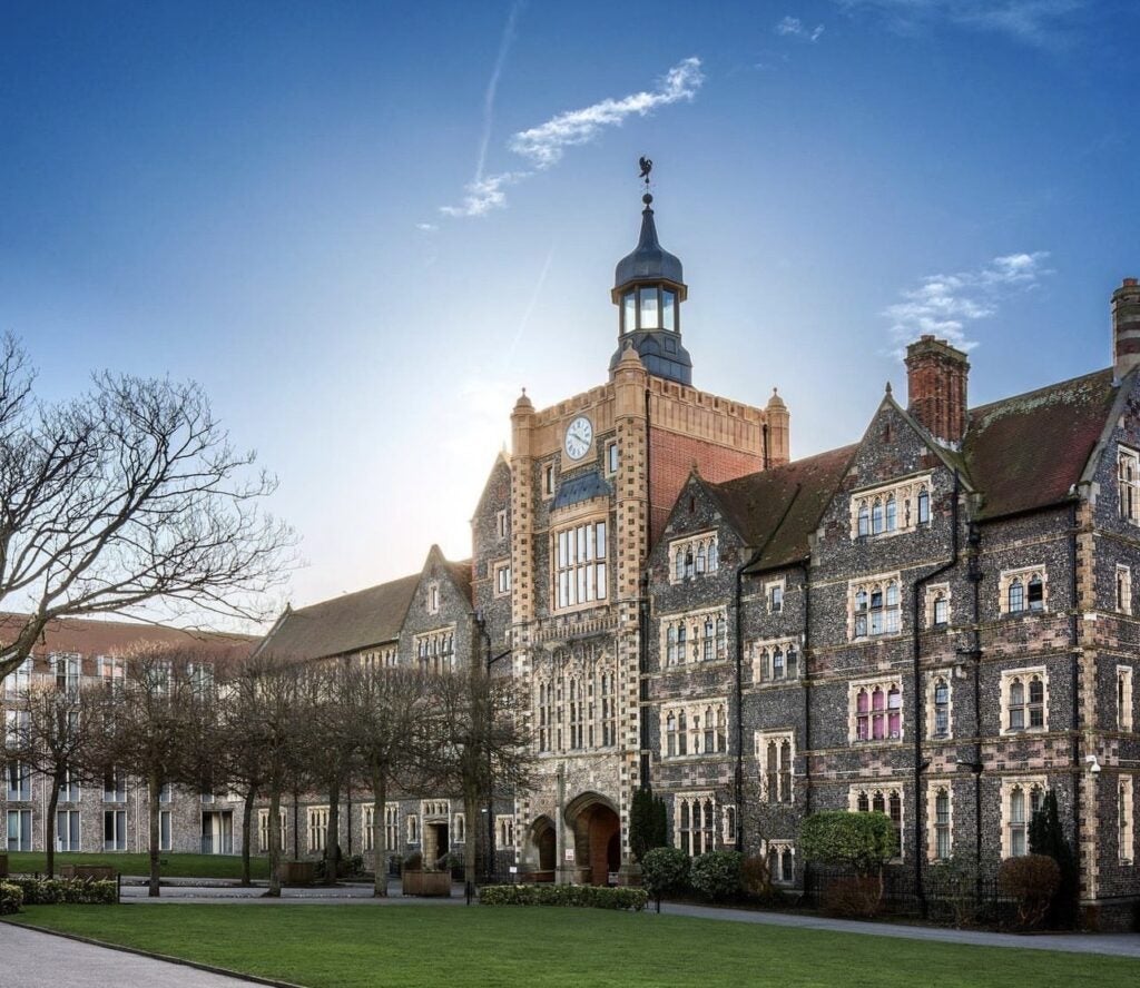 Brighton College on a glorious sunny day