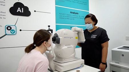 AI technology is being used to prevent blindness. 