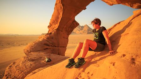 Bex Band in the desert in Jordan