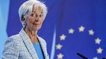 Die Präsidentin der Europäischen Zentralbank Christine Lagarde bei einer Pressekonferenz in Frankfurt, Deutschland, 6. Juni 2024.