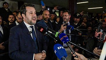 Matteo Salvini nyilatkozik az ítélethirdetés után