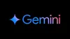 Black background with the word “Gemini” in blue, purple and pink ombre next to the Gemini star logo.