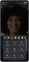 Using emojis to express yourself during a Google Meet video call