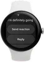 Image showing emoji Reaction options on Pixel Watch 3