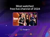 ION Television promotional image under a header that says “Most watched free live channel of 2024.”