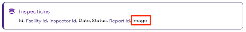 Image column is added to Inspections table