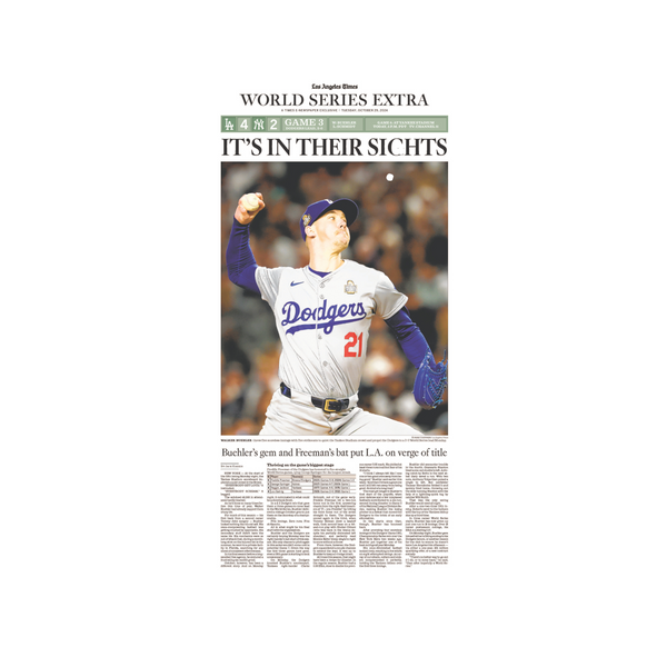 World Series Extra Game 3: 10/29/24 E-Newspaper Page Print