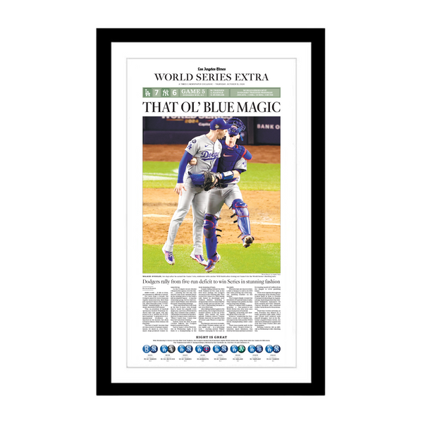 Dodgers Win the World Series Extra: 10/31/24 E-Newspaper Page Print