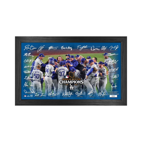 L.A. Dodgers 2024 World Series Champions Celebration Signature Frame